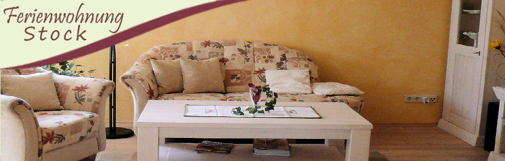 Wohn- und Essbereich der Ferienwohnung Stock